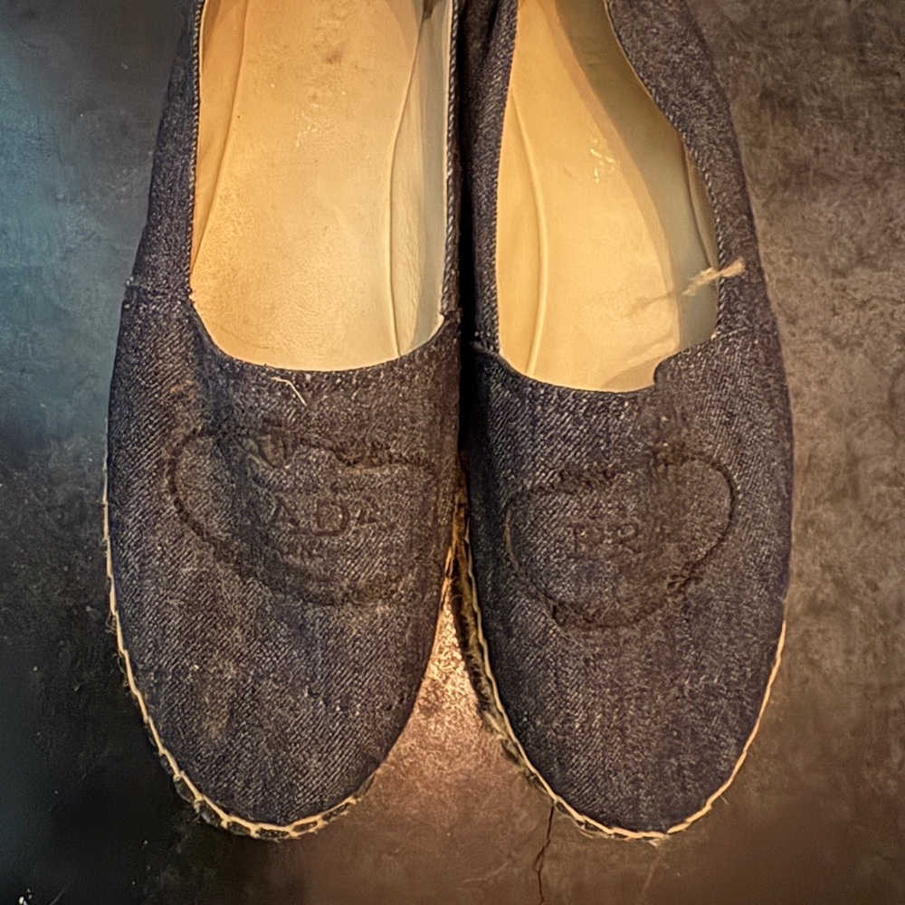 Prada Blue Denim Espadrilles